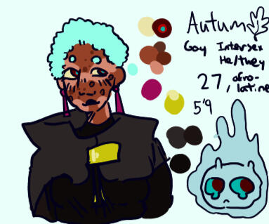 cropped image of autumn from their reference sheet, showing them and their spirit form